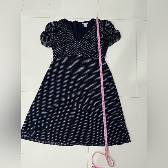 SOLD ‼️🚨Blue V-Neck Puff Sleeve Mini Dress - Picture 7 of 10